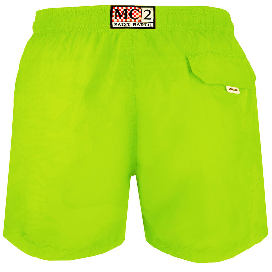 MC2 Saint Barth Man Fluo Yellow Lightweight Fabric Swim Shorts ...