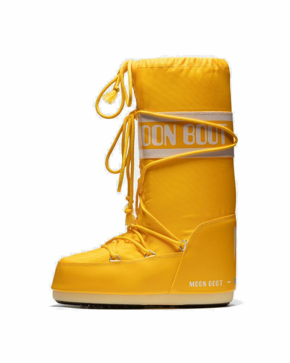 Photo: Moon Boot Icon Nylon Yellow - Mens - Boots