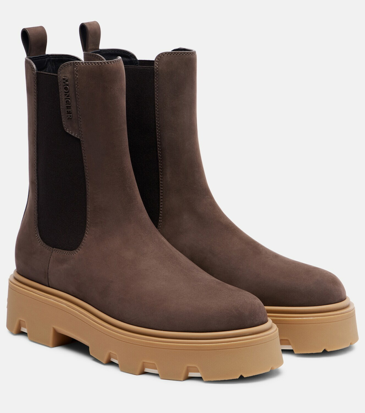 Moncler Aurea suede Chelsea boots
