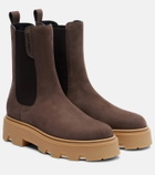 Moncler Aurea suede Chelsea boots