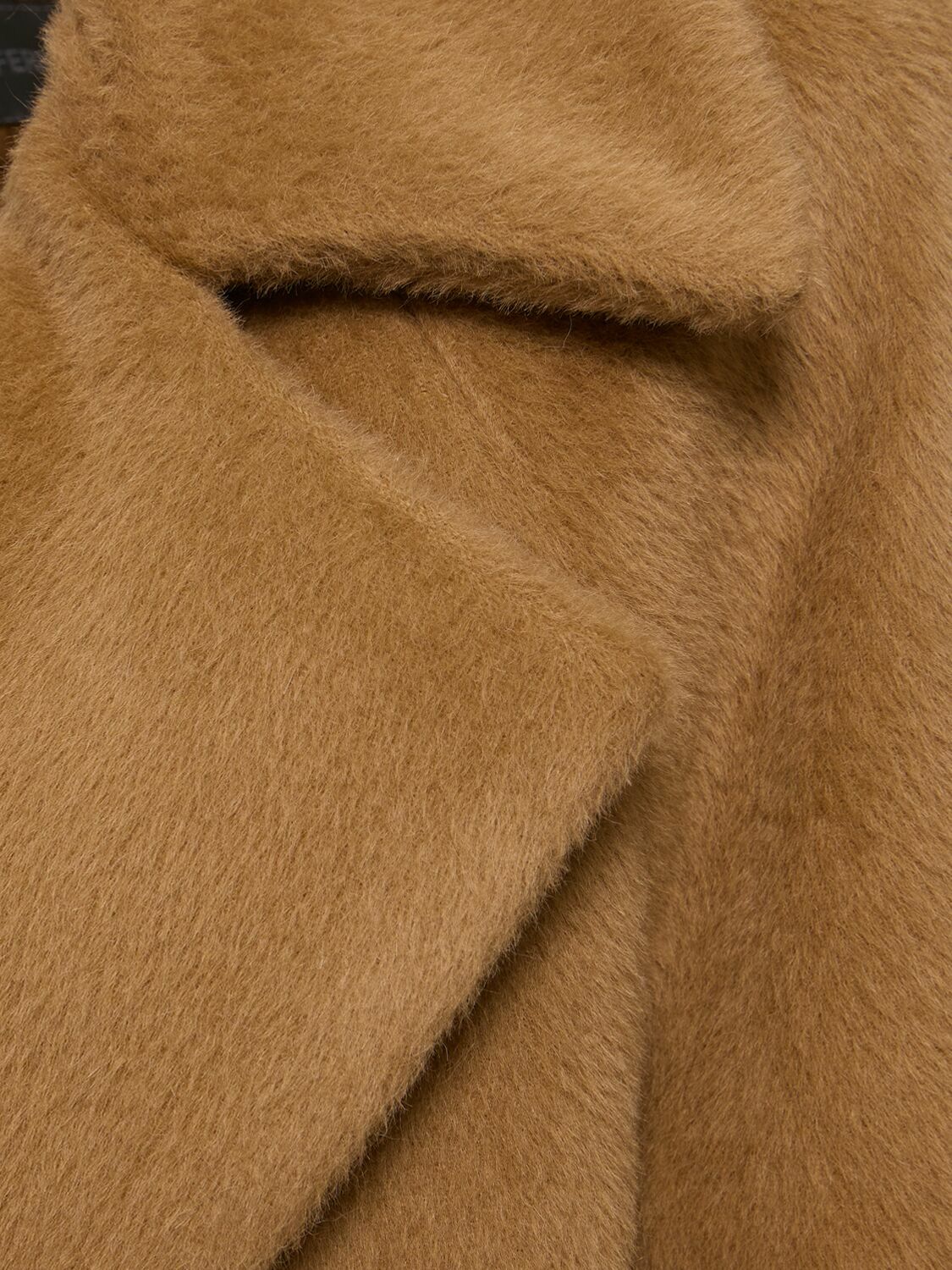 ALBERTA FERRETTI Belted Alpaca & Wool Long Coat