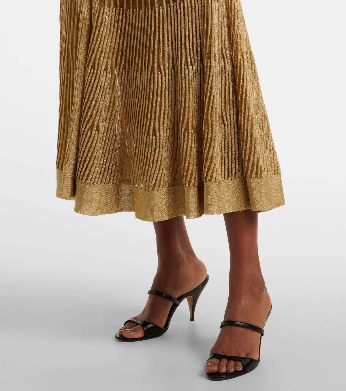 Altuzarra Anastasia knitted lam midi dress Altuzarra