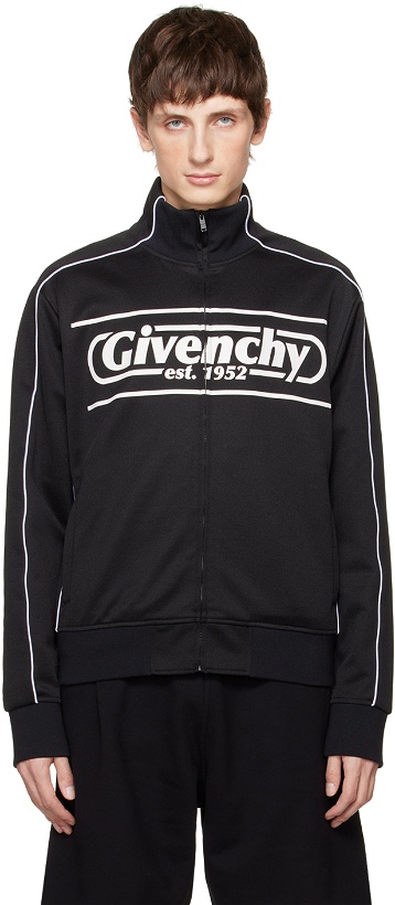 Photo: Givenchy Black Piped Track Jacket