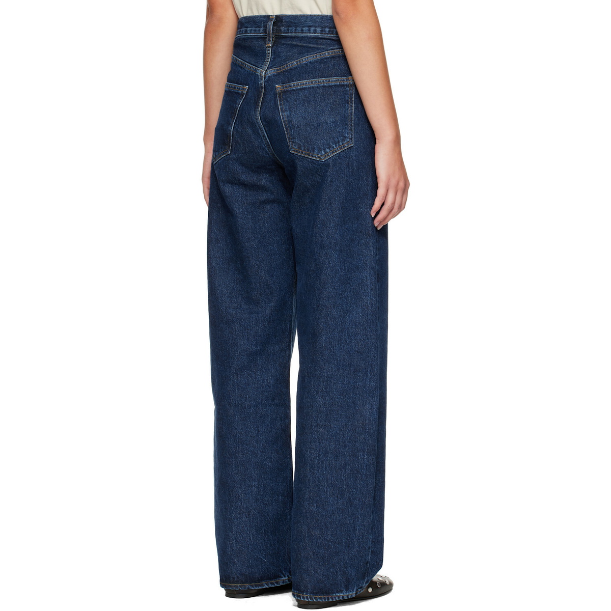 AGOLDE Navy Low Curve Jeans