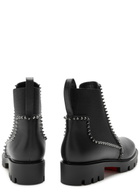 Christian Louboutin Out Lina Spike Leather Ankle Boots Black