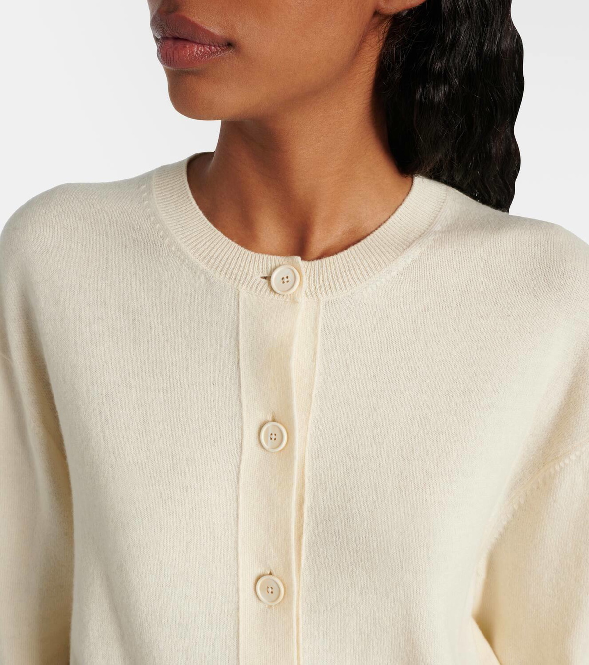 McQueen Deconstructed wool and cashmere cardigan