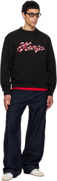 Kenzo Black Kenzo Paris 'KENZO Winter Holidays' Embroidered Sweatshirt