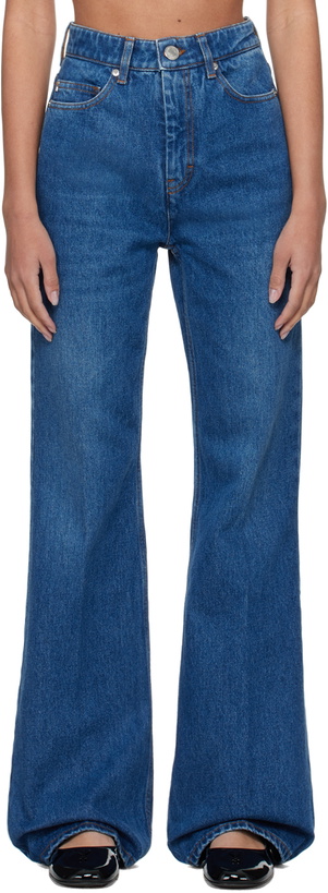 Photo: AMI Paris Blue Flare Fit Jeans