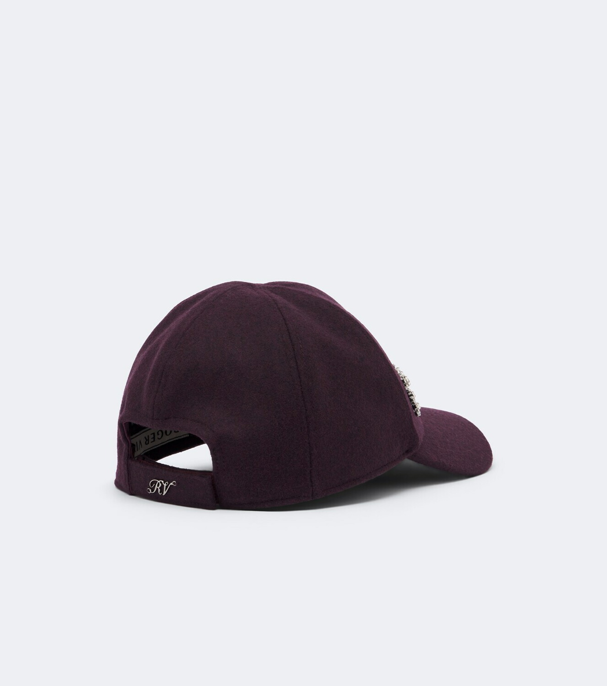 Roger Vivier Embellished wool and cashmere baseball cap