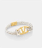 Valentino VLogo Moon embellished bracelet