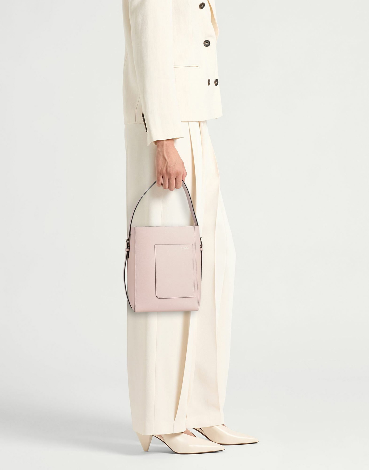 Valextra Borsa Secchiello Piccola Soft Womens Shoulder bag Light in Pink