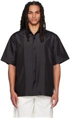 Jil Sander Black Creased Shirt