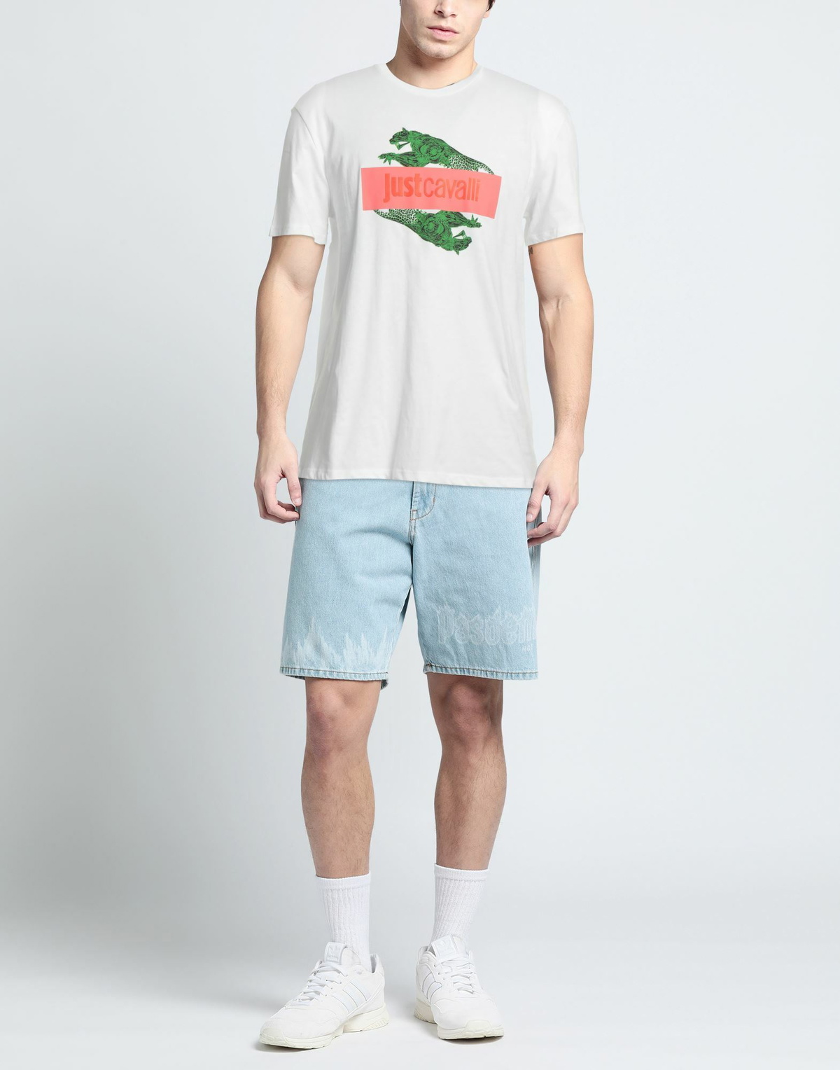 Just Cavalli Mens T-shirt in White