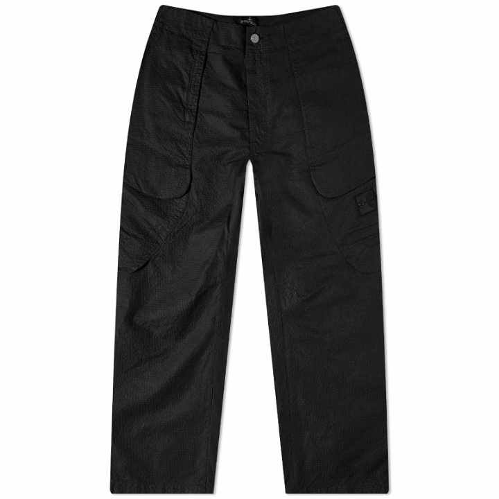 Photo: Stone Island Shadow Project Men's Wide Cargo Pant in Black