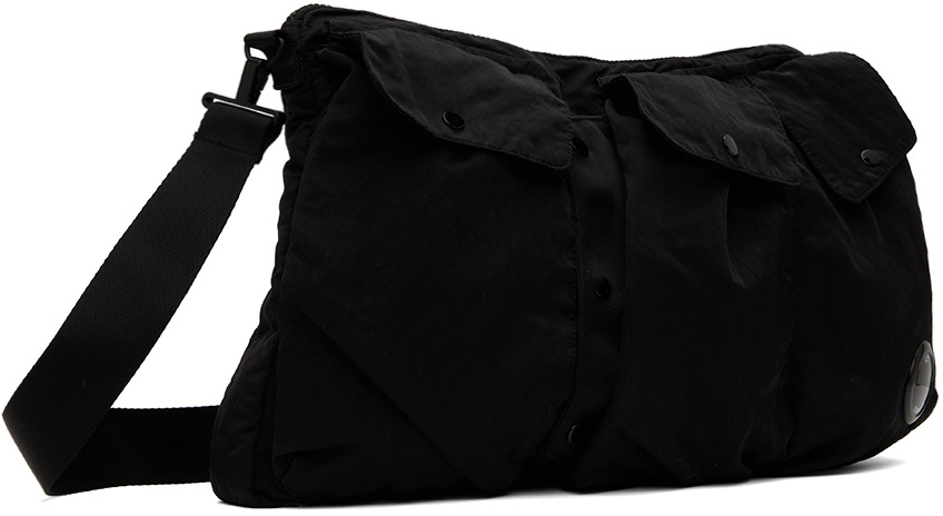 C.P. Company Black Nylon B Utility Bag C.P. Company