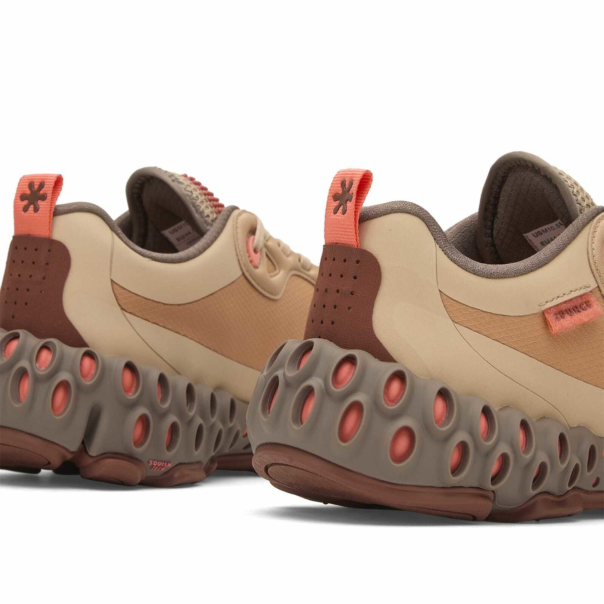 Spunge Men's Osmosis Sneaker in Tan/Pink/Peach