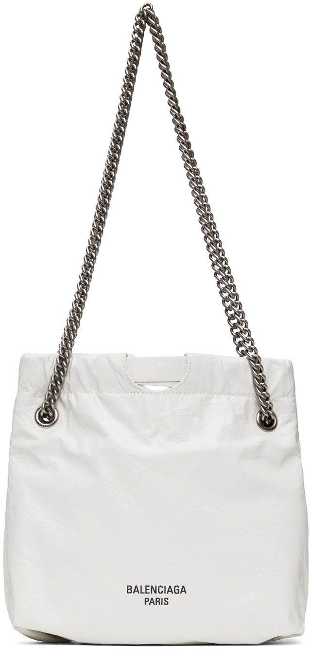 Photo: Balenciaga White Crush XS Tote Bag