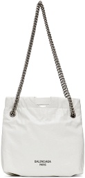 Balenciaga White Crush XS Tote Bag