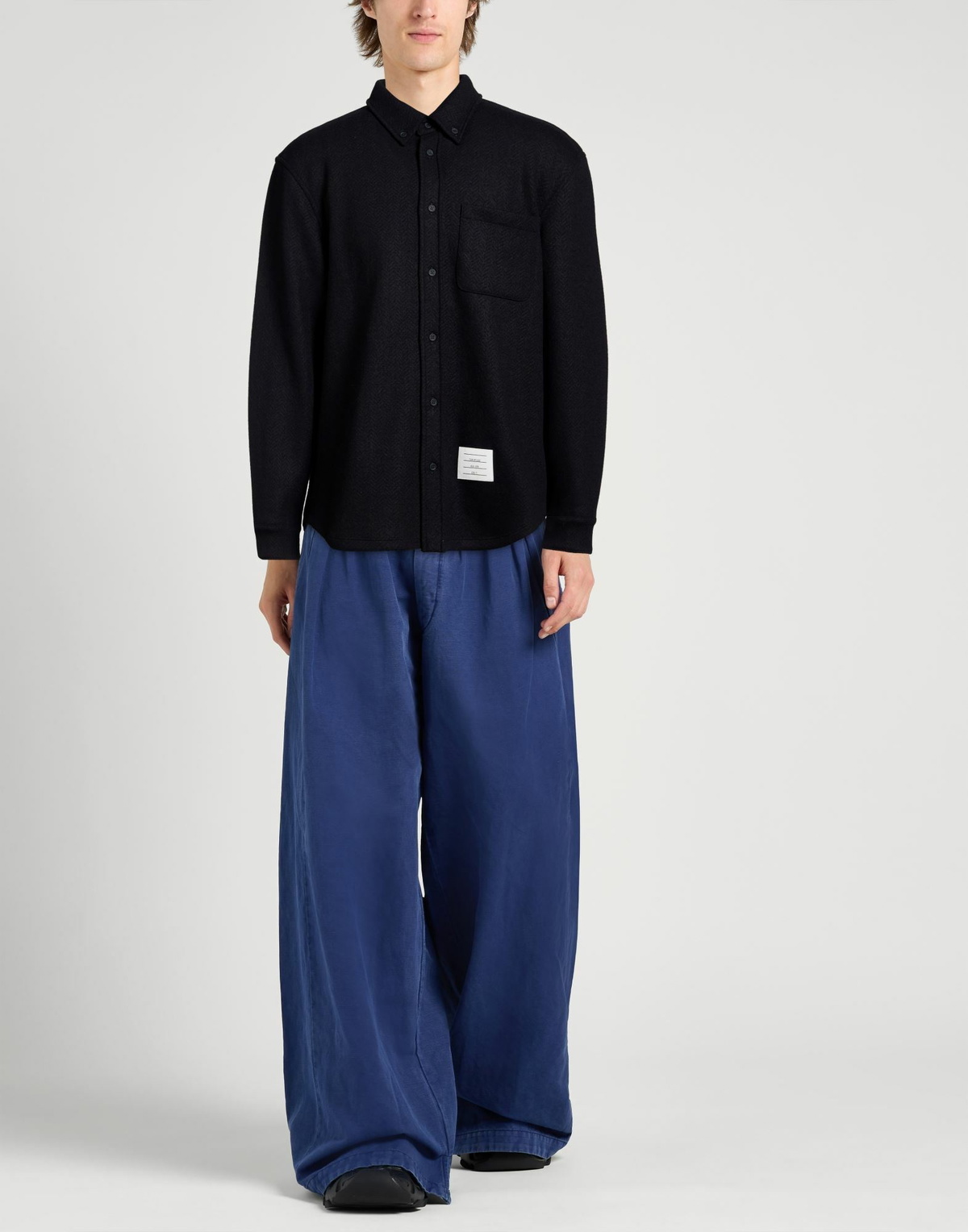 Thom Browne Mens Shirt in Navy