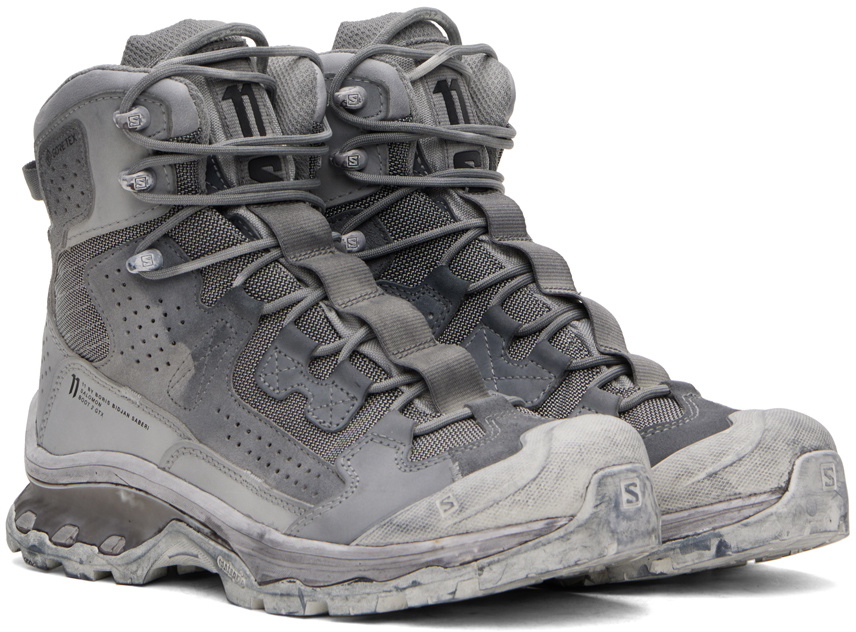 11 by Boris Bidjan Saberi Gray Salomon Edition Bamba 2 Lace-Up Boots