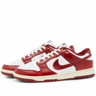 Nike Dunk Low Prm W Sneakers in White/Team Red/Coconut Milk