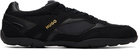 Hugo Black Mixed-Material Sneakers