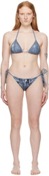 Acne Studios Indigo Trompe-l'œil Bikini