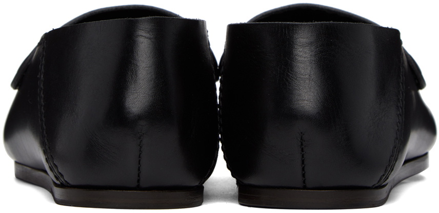 LEMAIRE Black Folded Mules Lemaire