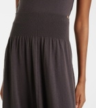 Extreme Cashmere N°470 Seduce wool and cashmere midi skirt