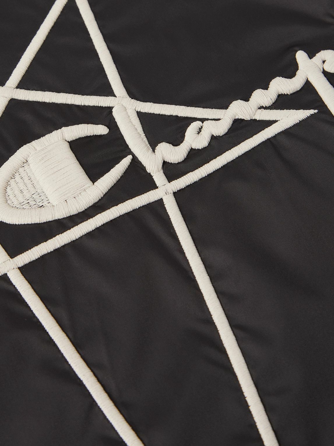 Rick Owens - Champion Logo-Embroidered Shell Tote Bag Rick Owens