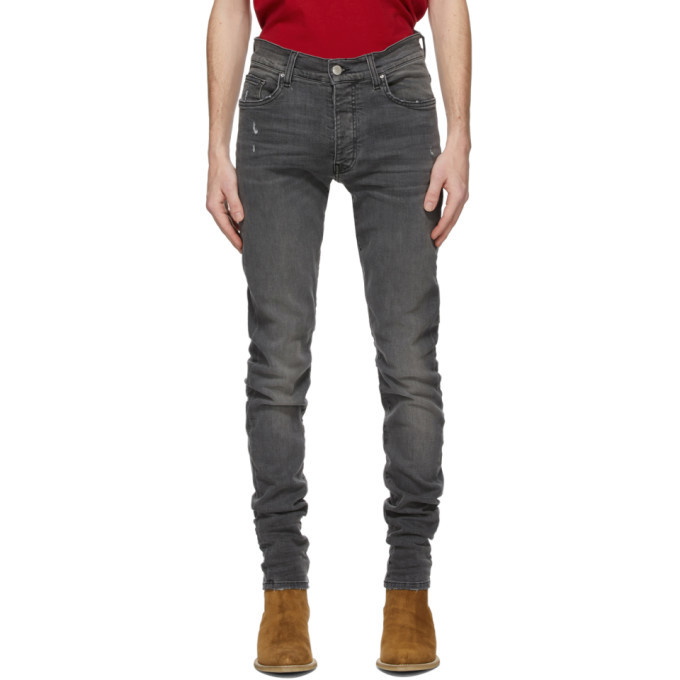 Photo: AMIRI Grey Stack Jeans