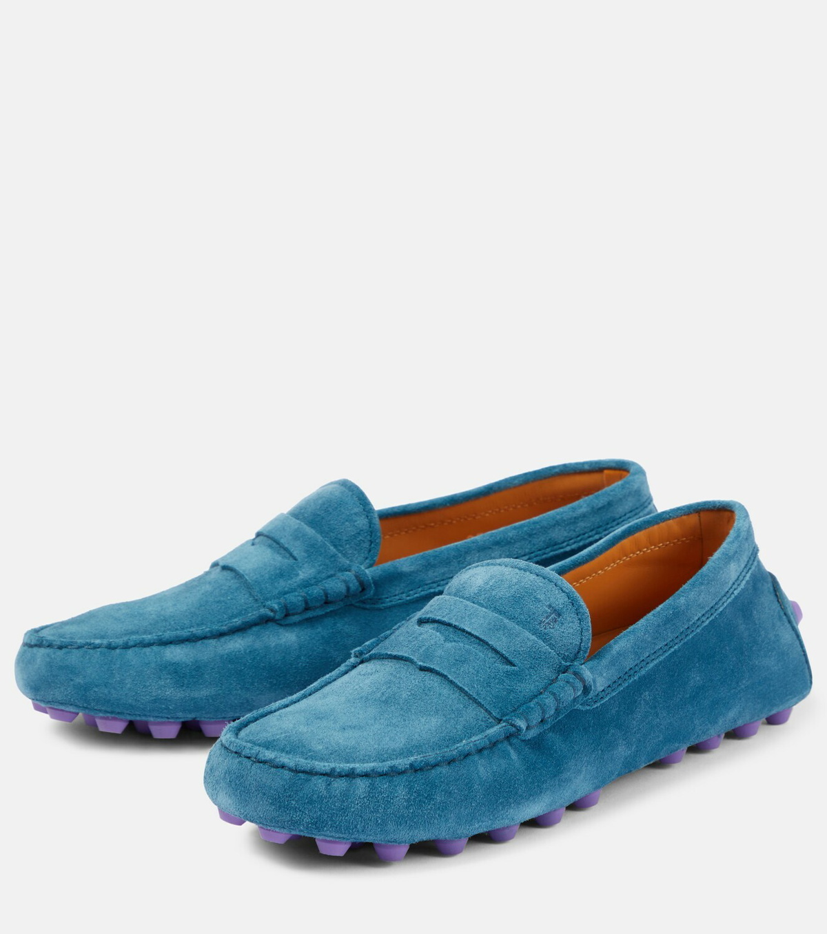 Tod\'s Gommino Bubble Suede Loafers - Dark Blue Tod main image 2