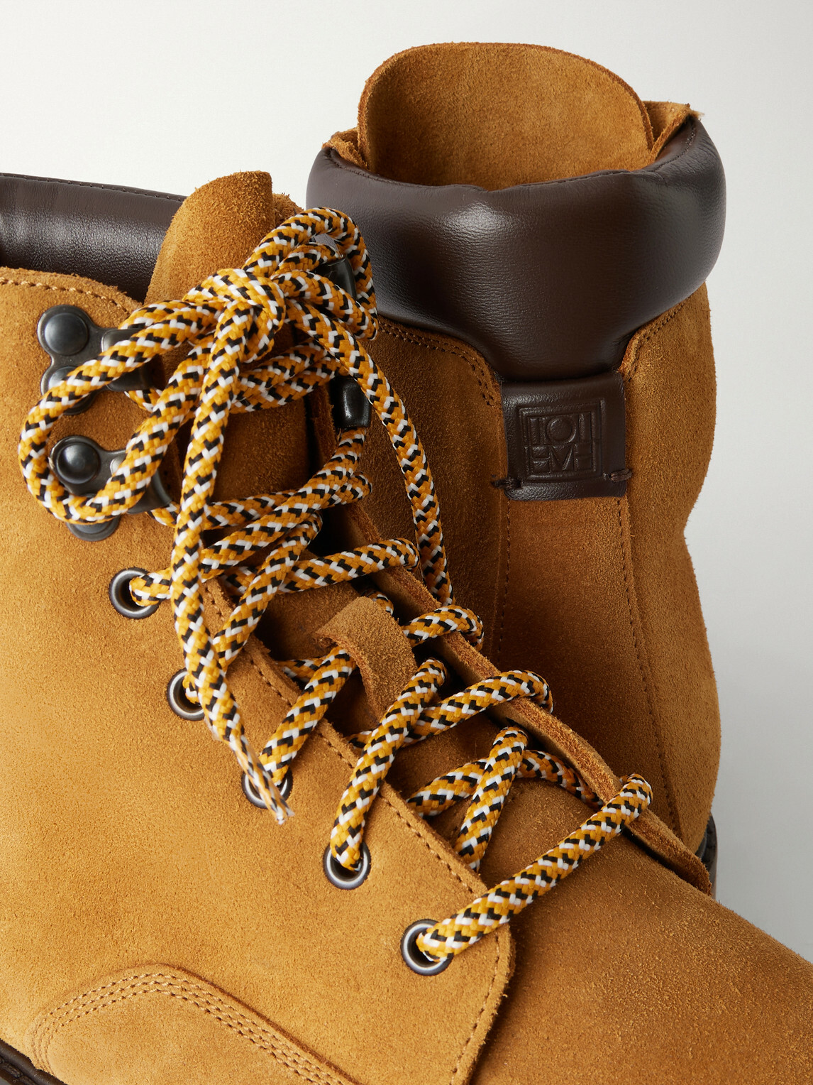 TOTEME - Shearling-Lined Suede Boots - Brown