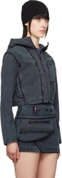 HYEIN SEO Gray Dyed Crop Jacket