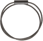 Le Gramme Black 7G Double Wrap Cable Bracelet