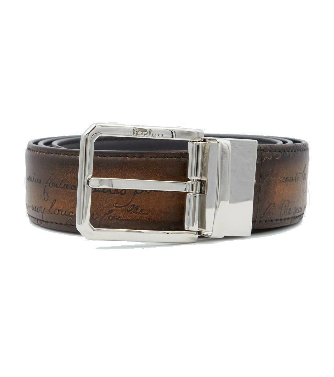 Photo: Berluti Scritto reversible leather belt