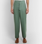 BODE - Wool-Twill Trousers - Green