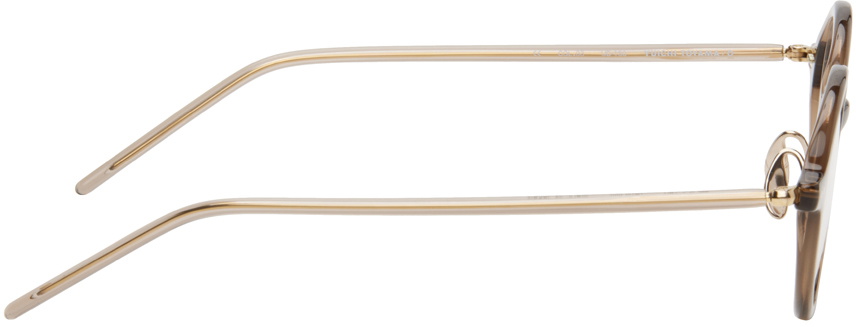 YUICHI TOYAMA. Taupe Janome Glasses