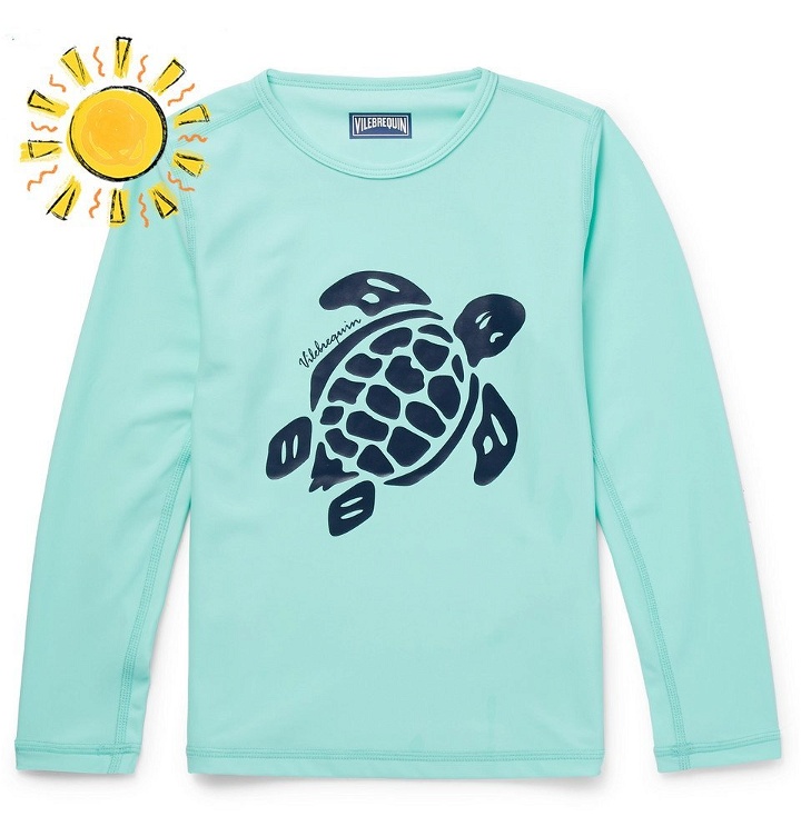Photo: Vilebrequin - Boys Ages 2 - 12 Printed Stretch-Jersey Rash Guard - Men - Turquoise