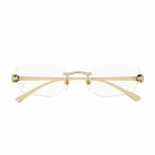 Cartier Eyewear Ct0494o Panthère De Cartier 001 Gold Glasses