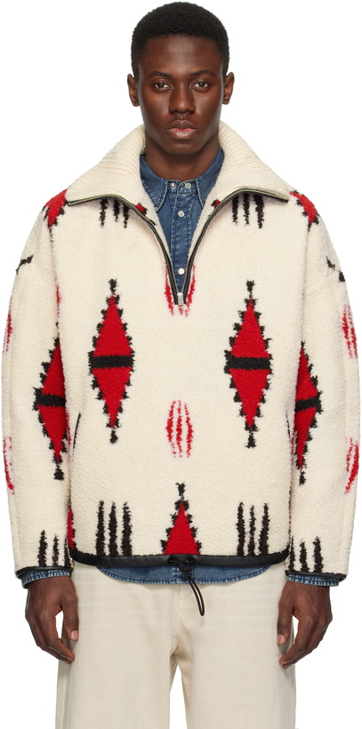 Photo: Isabel Marant Off-White & Red Marlo Sweater