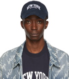 Balenciaga Navy 'New York' Cap