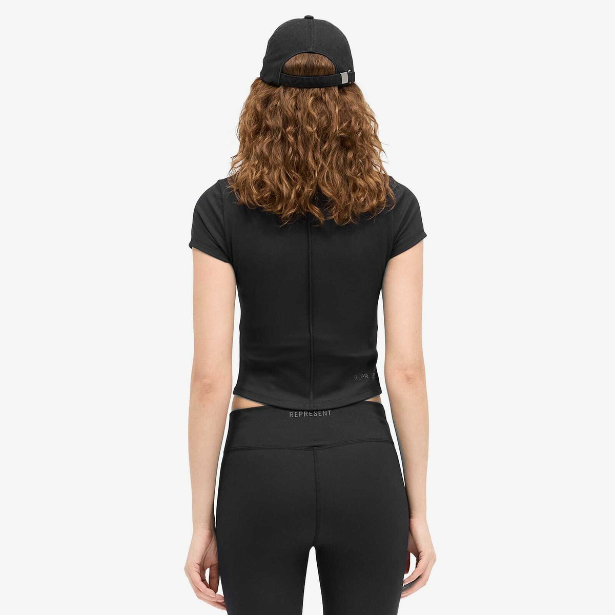 Represent Women's Scoop Hem Baby T-Shirt in Jet Black