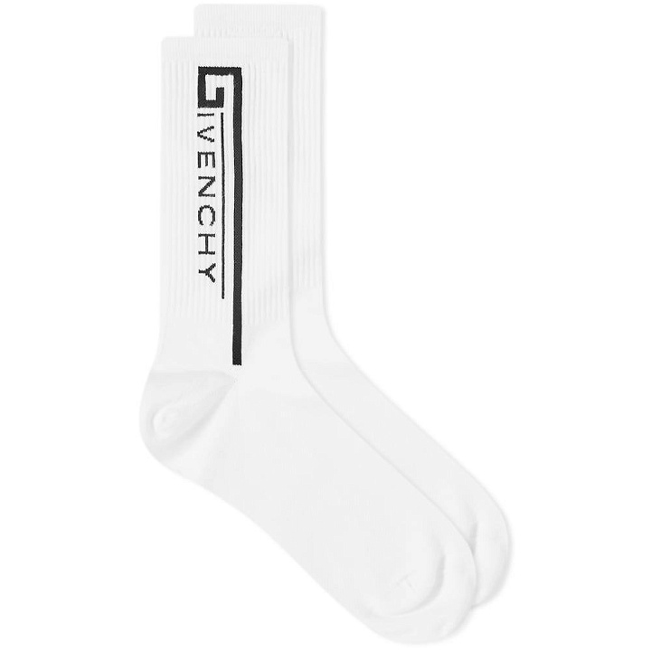 Photo: Givenchy Logo Sock White & Black