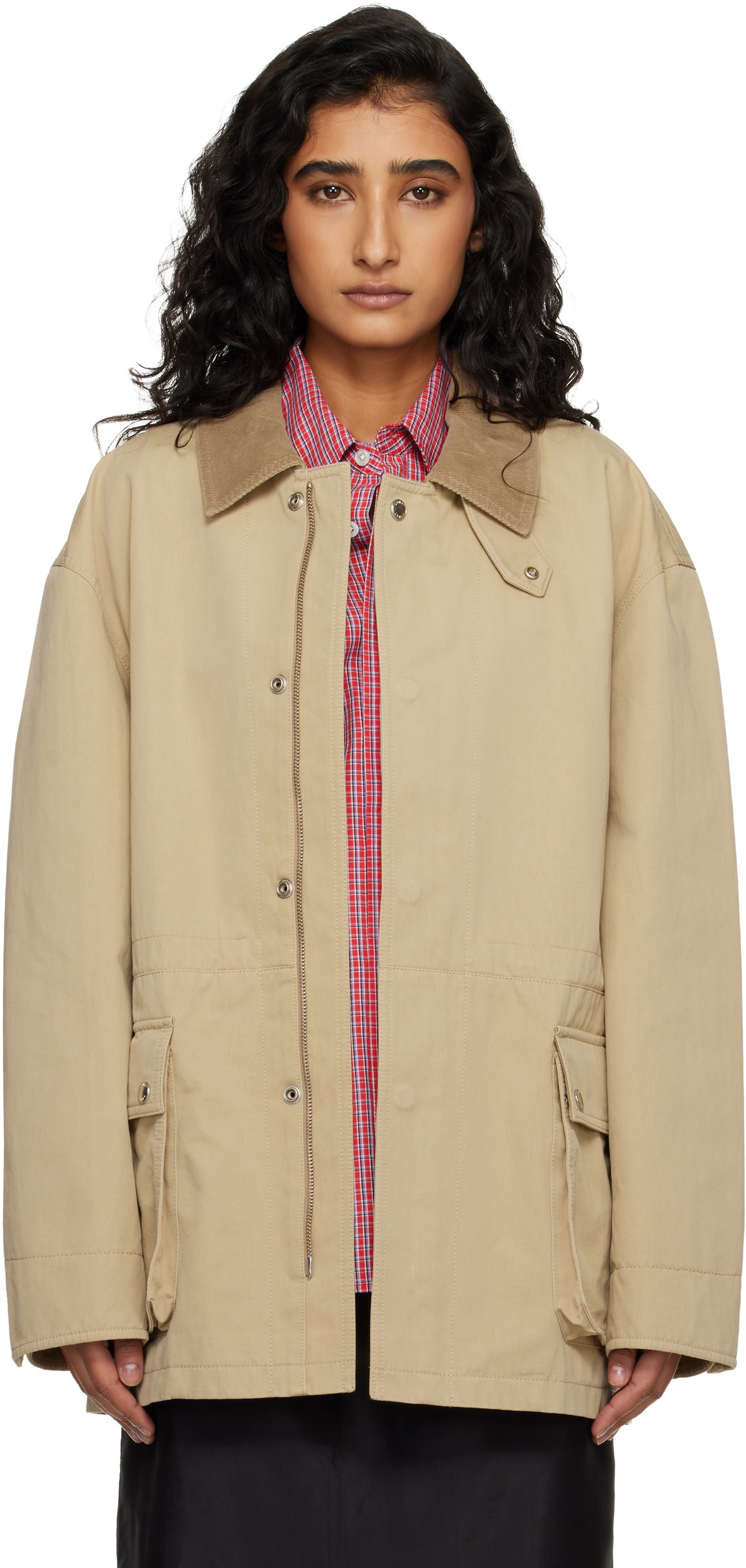 Dunst Beige Cotton Chore Jacket