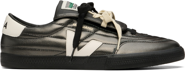 Photo: Magliano Gunmetal Veja Edition Panenka Leather Sneakers