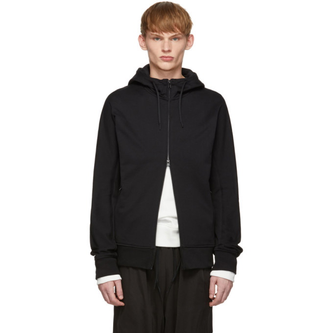 Photo: Y-3 Black New Classic Zip-Up Hoodie