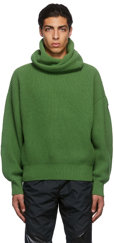 Photo: Moncler Genius Green Wool Turtleneck Sweater