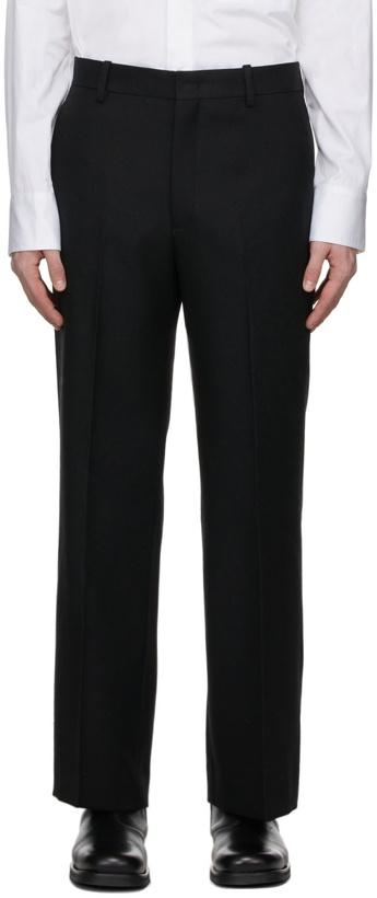 Photo: Solid Homme Black Wool Twill Trousers