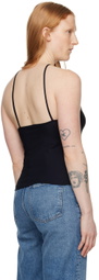 Filippa K Black Asymmetric Tank Top